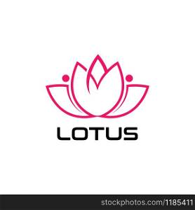 LOTUS flower Creative logo or symbol Template icon design