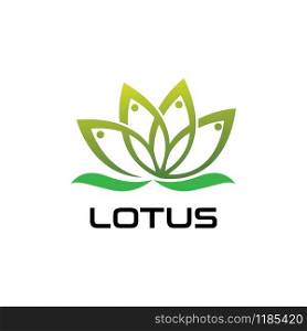 LOTUS flower Creative logo or symbol Template icon design