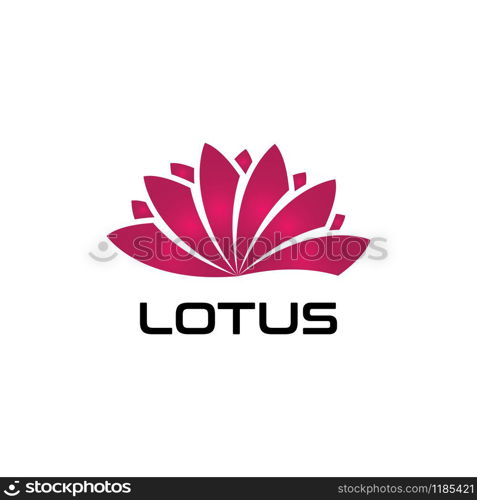 LOTUS flower Creative logo or symbol Template icon design