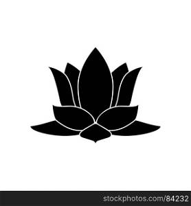 Lotus flower icon .