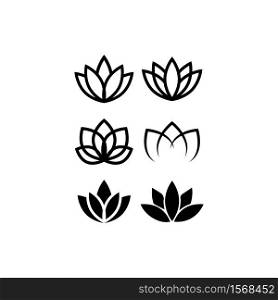Lotus flower icon symbol vector illustration