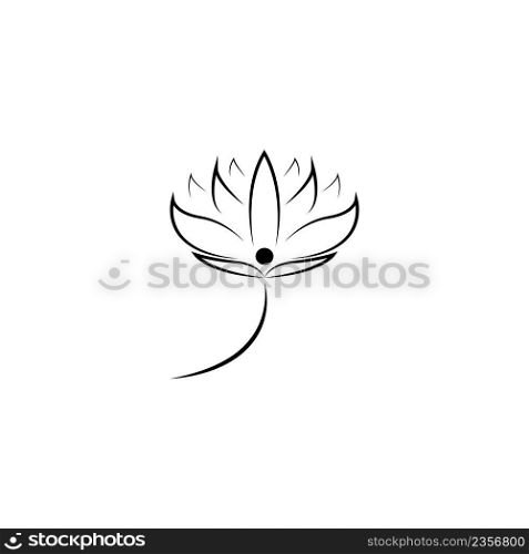 lotus flower icon vector illustration design