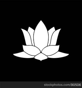 Lotus flower it is icon .. Lotus flower it is icon . Flat style .