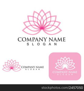 Lotus Flower Logo And Symbol Vector