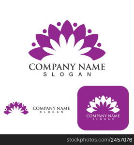 Lotus Flower Logo And Symbol Vector