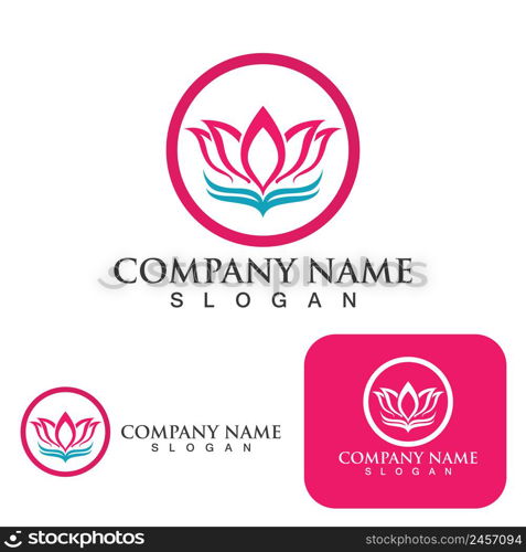 Lotus Flower Logo And Symbol Vector