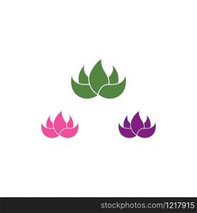 Lotus flower logo Template Vector