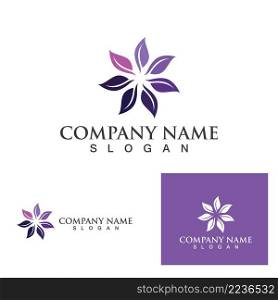Lotus Flower Sign for Wellness, Spa and Yoga. Vector