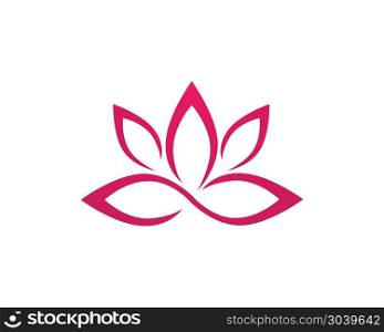Lotus Flower Sign for Wellness, Spa and Yoga. Vector . Lotus Flower Sign for Wellness, Spa and Yoga. Vector Illustration