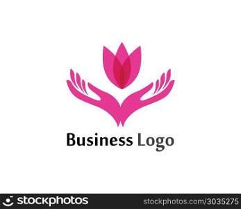 Lotus Flower Sign for Wellness, Spa and Yoga. Vector Illustratio. Lotus Flower for Wellness, Spa and Yoga. Vector Illustration