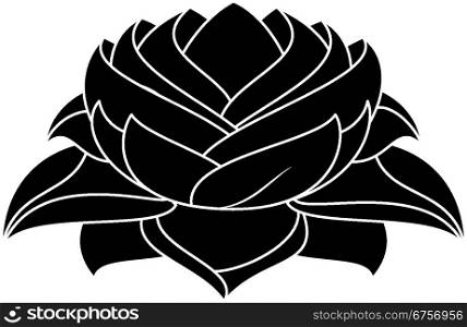 Lotus Flower Silhouette