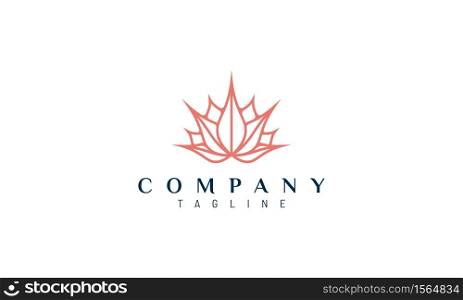lotus flower vector design suitable for beauty business logo