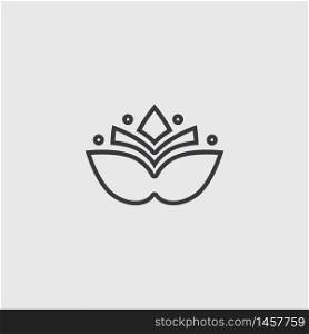 lotus flowers design logo Template icon