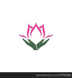 Lotus flowers illustration logo Vector