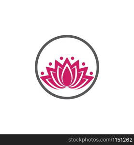 Lotus flowers logo Template icon