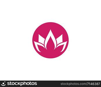 Lotus flowers logo Template icon