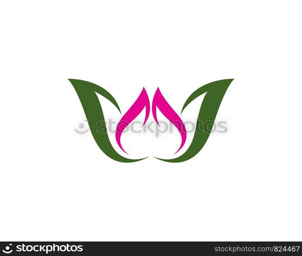 Lotus flowers logo Template icon