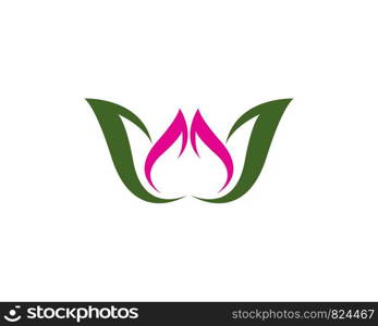 Lotus flowers logo Template icon