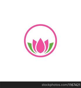 Lotus flowers logo Template Vector