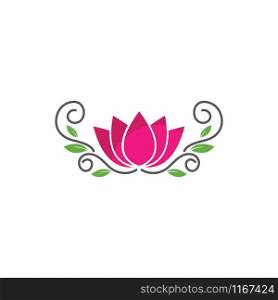 Lotus flowers logo Template Vector