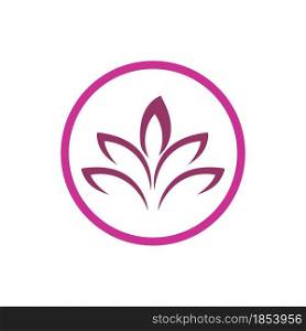lotus flowers logo vector illustration design Template