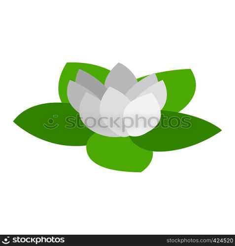 Lotus isometric 3d icon. Spa symbol isolated on a white background. Lotus isometric 3d icon