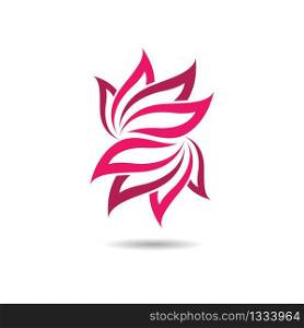 Lotus logo flower vector icon illustration
