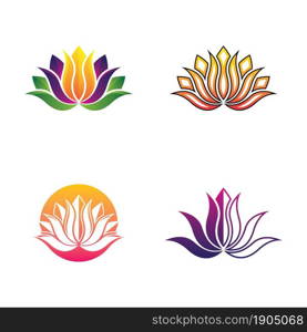 Lotus logo template icon set design