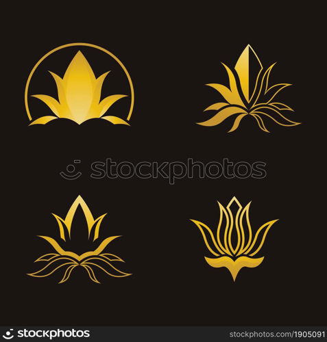 Lotus logo template icon set design