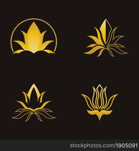 Lotus logo template icon set design