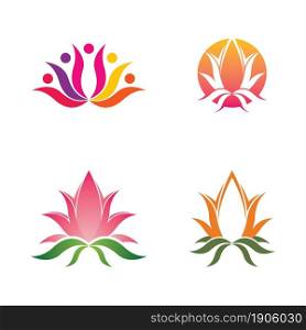 Lotus logo template icon set design