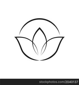 lotus logo vector design illustration