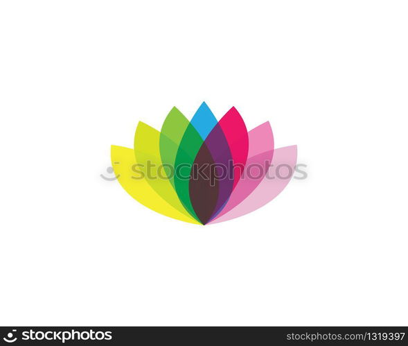 Lotus symbol vector icon illustration