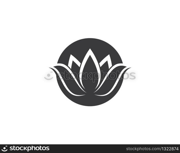 Lotus symbol vector icon illustration