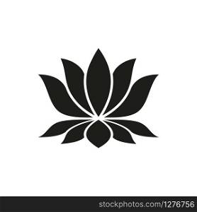 lotus vector icon in trendy flat design