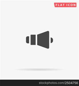 Loudspeaker flat vector icon. Glyph style sign. Simple hand drawn illustrations symbol for concept infographics, designs projects, UI and UX, website or mobile application.. Loudspeaker flat vector icon