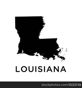 Louisiana map icon design trendy