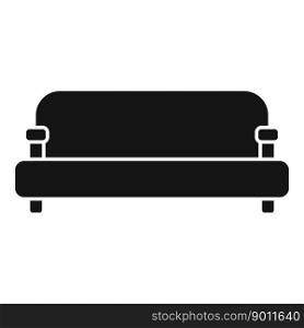 Lounge sofa icon simple vector. Room furniture. Interior home. Lounge sofa icon simple vector. Room furniture