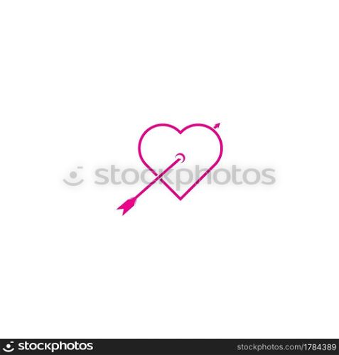 love and arrows vector icon illustration design background.