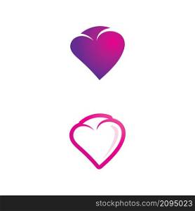 Love and heart design Vector and logo seamless illustration background