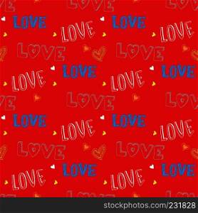 LOVE and Romantic concept seamless pattern.  vector illustration. LOVE and Romantic concept seamless pattern