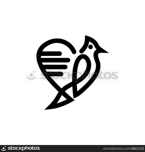 love bird logo template