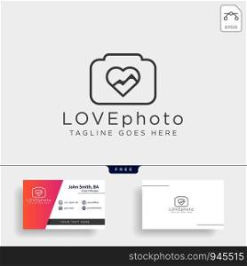 love camera photo logo template vector illustration icon element isolated - vector. love camera photo logo template vector illustration icon element isolated