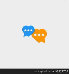 love chat symbol Design Vector Illustration