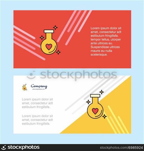 Love drink abstract corporate business banner template, horizontal advertising business banner.