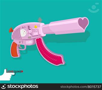 Love gun. Arms Cupids. Vector illustration&#xA;