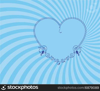 Love, Heart Frame Border Design Vector Art