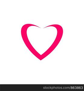 Love Heart Logo Template Illustration Design. Vector EPS 10.