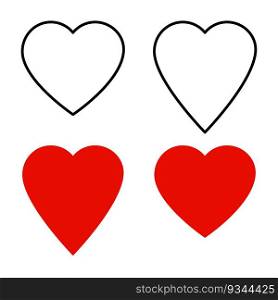 Love Heart Symbol Icons. Vector illustration. Stock image. EPS 10.. Love Heart Symbol Icons. Vector illustration. Stock image.