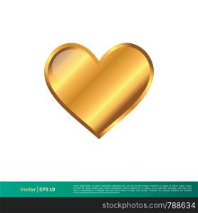 Love Heart Vector Icon Template Illustration Design. Vector EPS 10.
